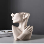 Human Head Flower Vase