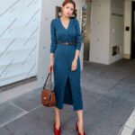 Button Up Women's Knit Dress